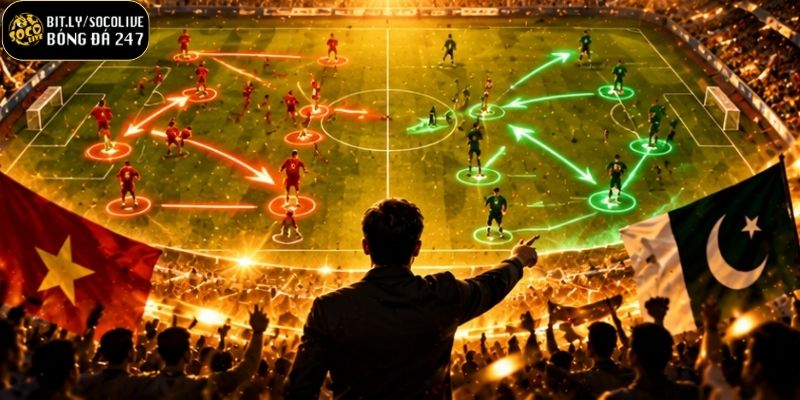 Việt Nam vs Pakistan | 19h30 - 26/09/2026, FIFA ASEAN Cup 7 Toàn cảnh sơ đồ chiến đấu chỉ rõ lối đi